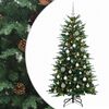 vidaXL Albero di Natale artificiale con palline 150 cm 150 LED