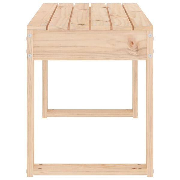 vidaXL Panca da Giardino 80x38x45 cm in Legno Massello di Pino