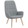 vidaXL Sedia Relax Grigio Chiaro in Tessuto