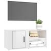 vidaXL Mobili TV 2 pz Bianco Lucido 80x31,5x36cm in Legno Multistrato