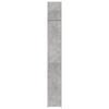 vidaXL Mobile Sottile Grigio Cemento 30x42,5x225 cm in Truciolato