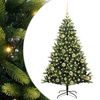 vidaXL Albero di Natale Artificiale Pieghevole 150 LED Verde 120 cm