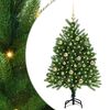 vidaXL Albero di Natale con 150 LED con supporto Verde 120 cm PE