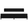 vidaXL Letto a molle con materasso Nero 200 x 200 cm Tessuto