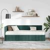 vidaXL Struttura Letto Angolare con Materasso 2 pcs Verde Velluto