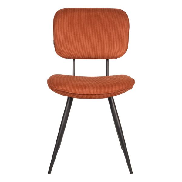 LABEL51 Sedie da Pranzo 2 pz Vic 49x60x87 cm Ruggine