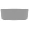 vidaXL Lavandino con Troppopieno Grigio Chiaro Opaco 36x13 cm Ceramica