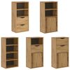 vidaXL Armadietti Laterali 5 pz ODDA 40x24x79 cm Legno Massello Pino