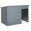 vidaXL Casetta Cani con Tetto Antracite 153x91x110 cm Acciaio Zincato