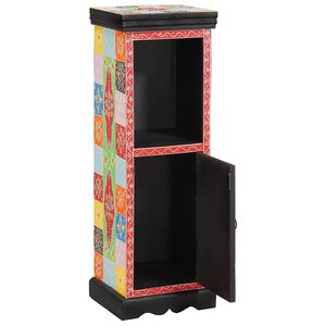vidaXL Com&ograve; Multicolore 30 x 30 x 90 cm Legno di mango massello