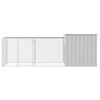 vidaXL Gabbia per Polli Grigia 300x91x100 cm Acciaio Zincato