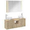vidaXL Set di Armadi da Bagno 4 pz Rovere Sonoma Legno ingegnerizzato