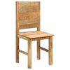 vidaXL Sedie da Pranzo 4 pz in Legno Massello di Mango