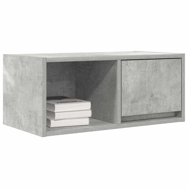 vidaXL Mobile per TV Grigio Cemento 60x31x25,5 cm Legno Multistrato
