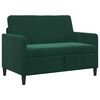 vidaXL Divano con Storage Verde Scuro 122 x 78 x 87 cm Poliestere