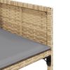 vidaXL Set Pranzo da Giardino 13 pz con Cuscini Beige Misto Polyrattan