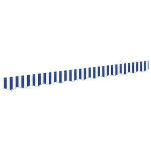 vidaXL Sostituzione della mantovana per tenda Blu e Bianco 2,5 m