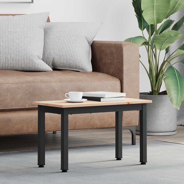 vidaXL Tavolino da salotto Naturale 60 x 30 x 36 cm Pino massello