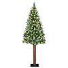 vidaXL Albero di Natale snodato con 300 LED con supporto Verde 210 cm