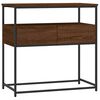 vidaXL Tavolino Consolle Rovere Marrone 75x40x75cm Legno Multistrato