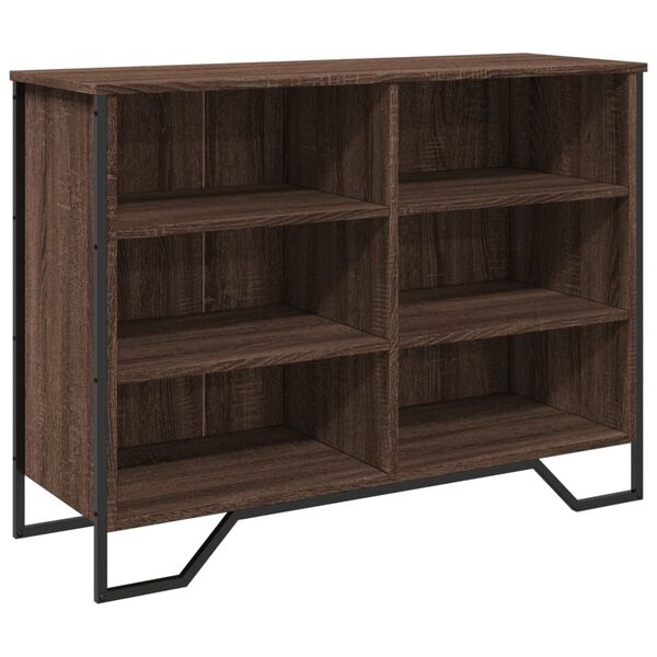 vidaXL Credenza Rovere Marrone 101x35,5x74,5 cm in Legno Multistrato