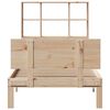 vidaXL Letto Libreria senza Materasso 90x200 cm Legno Massello Pino