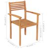 vidaXL Set da Pranzo da Giardino 9 pz in Legno Massello di Teak