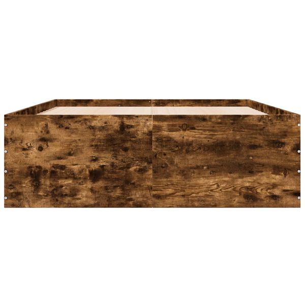 vidaXL Giroletto Rovere Fumo 135x190 cm in Legno Multistrato