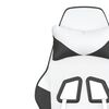 vidaXL Sedia da Gaming Massaggiante Bianco e Nero in Similpelle