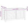 vidaXL Contenitore Giardino con Borsa 114x50x58cm Legno Massello Teak