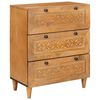 vidaXL Credenza Marrone chiaro 60 x 33 x 75 cm legno massello di mango