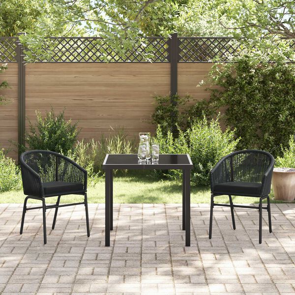vidaXL Set da Pranzo per Giardino 5 pcs Grigio Poly Rattan