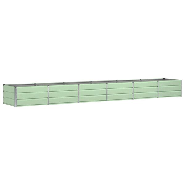 vidaXL Fioriera Verde 480 x 80 x 45 cm Acciaio
