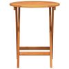 vidaXL Tavolo da Giardino Naturale 60 x 60 x 72 cm