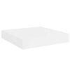 vidaXL Scaffali a Parete 2 pz Bianco Lucido 23x23,5x3,8 cm in MDF