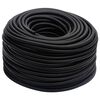 vidaXL Tubo Aria Ibrido Nero 0,6" 50 m in Gomma e PVC