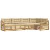 vidaXL Set di divani da esterno 5 pz Bianco e Beige Poliestere