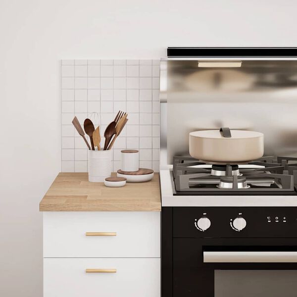 vidaXL Piano di Lavoro Cucina 40x63,5x2,7 cm Legno Massello Rovere