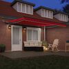 vidaXL Tessuto per Tenda con Rosso 400 &times; 300 cm Poliestere