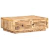 vidaXL Tavolino da Salotto 90x60x29 cm in Legno di Mango Grezzo