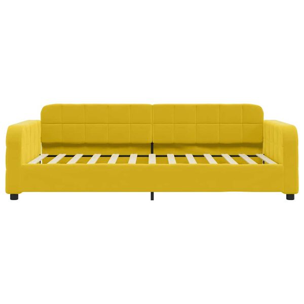 vidaXL Letto da Giorno Giallo 90x200 cm in Velluto