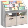 vidaXL Libreria per Bambini Grigio Sonoma 72,5 x 29,5 x 69 cm