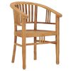 vidaXL Set da Pranzo da Giardino 5 pz in Legno Massello di Teak