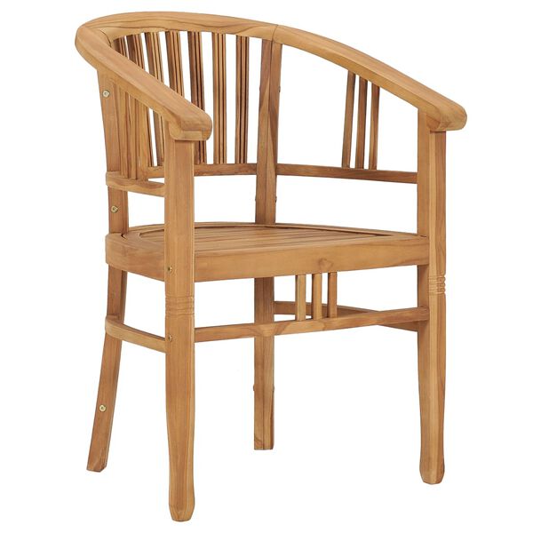 vidaXL Set da Pranzo da Giardino 5 pz in Legno Massello di Teak