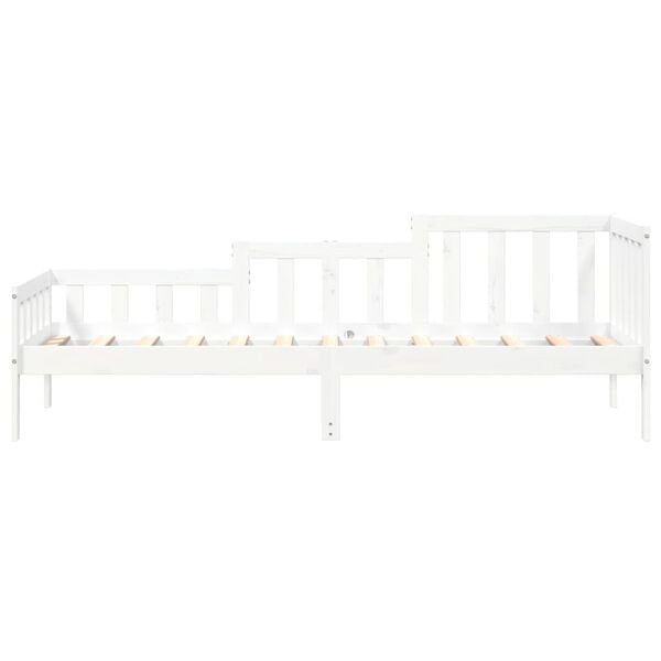 vidaXL Dormeuse senza Materasso Bianca 80x200 cm Legno Massello Pino