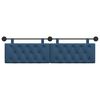 vidaXL Testata appesa Montaggio a parete Blu 170 x 55 x 7 cm Tessuto