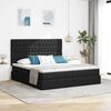 vidaXL Letto con Contenitore Nero 180 x 200 cm Pelle Sintetica