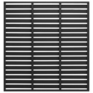 vidaXL Pannello di Recinzione in WPC 180x180 cm Nero