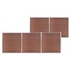 vidaXL Recinzione da Giardino in WPC 872x186 cm Marrone