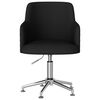vidaXL Sedia Girevole da Ufficio Nera in Tessuto